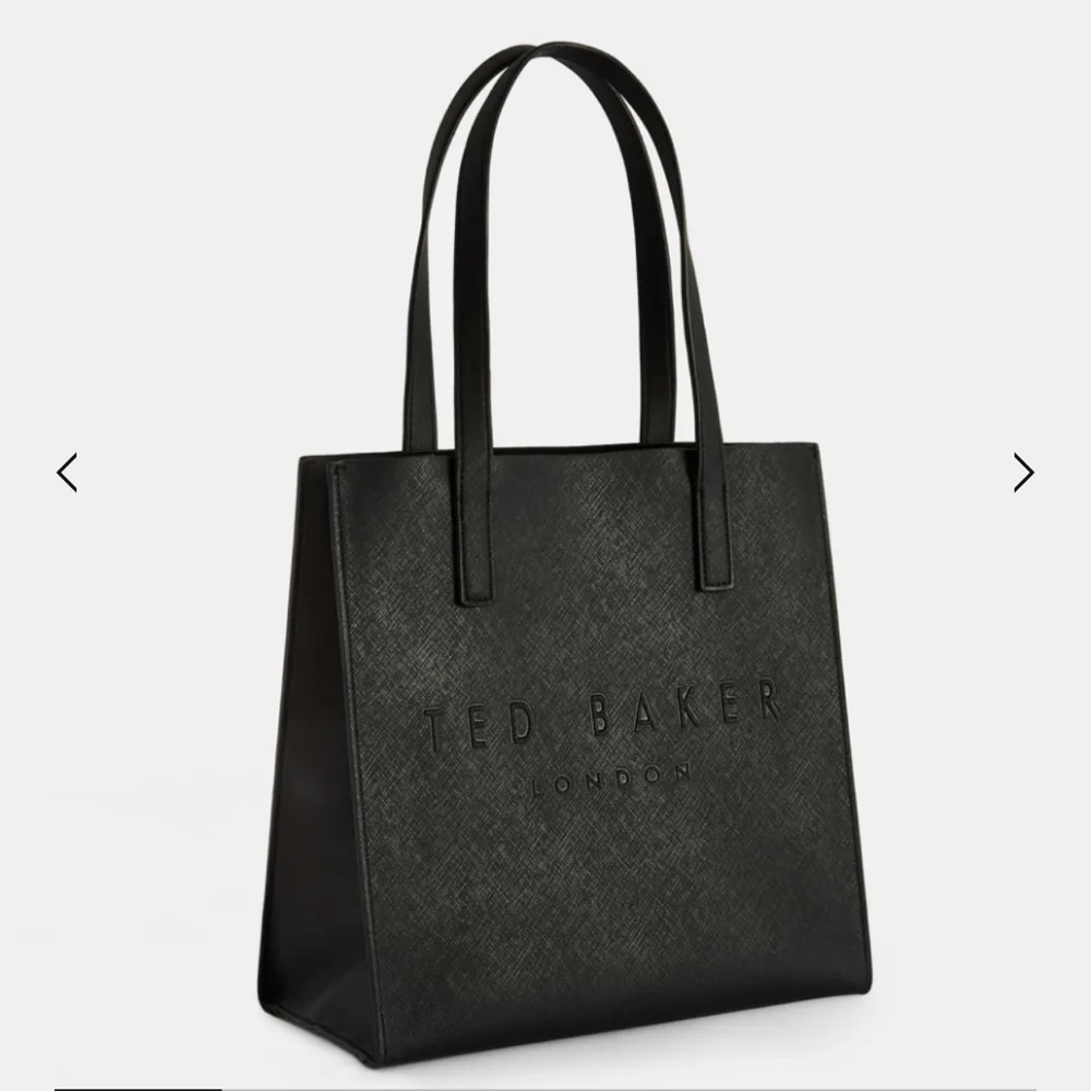 Ted Baker London Seacon Small Crosshatch Icon Tote Bag - Black